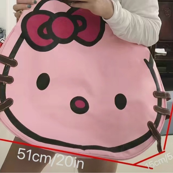 Sanrio Hello Kitty Large Capacity Shoulder Bag, Kawaii Women's Daily Use Bag. - Picture 3 of 6